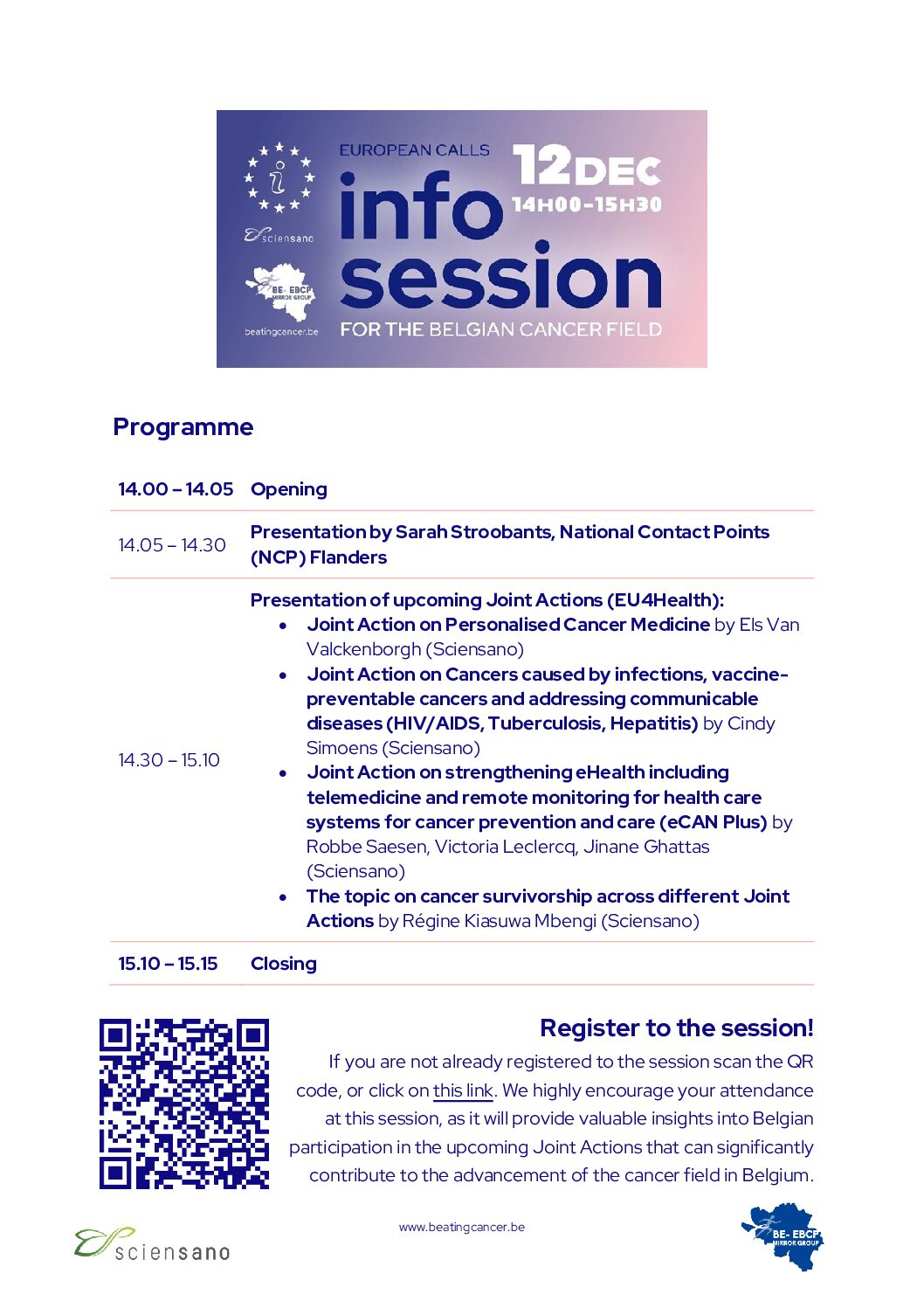 Programme of the session